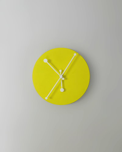 Alessi Yellow Dotty Wall Clock — Đồng hồ