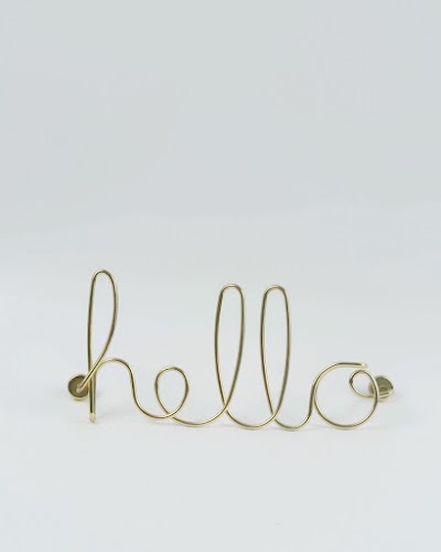 Umbra — Steel Wired Hello — Móc treo gắn tường