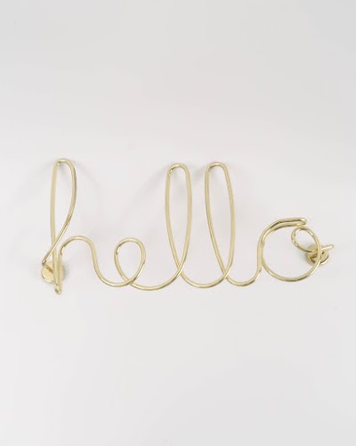 Umbra — Steel Wired Hello — Móc treo gắn tường