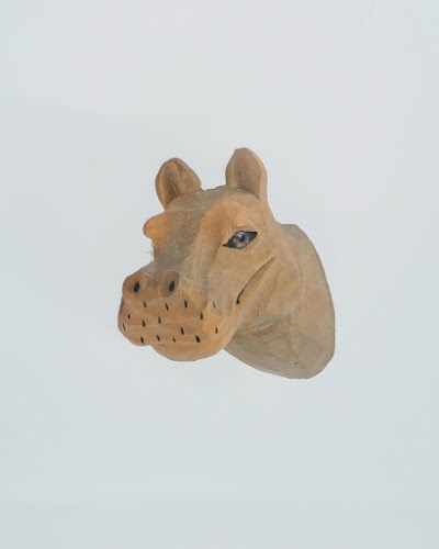 Ferm Living — Hippo Hand Carved Hook — Móc treo gắn tường