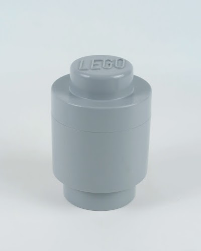 Lego — 1-Stud Round Storage Brick Grey — Hộp