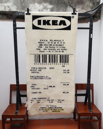 IKEA MARKERAD "RECEIPT" Rug — Thảm